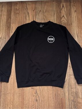 NOR Brand Black Crewneck Sweatshirt unisex Medium